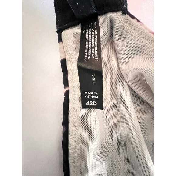 Torrid CURVE Bra 42D Wire-free Black PINK Purple CAMO Animal Print Lingerie - Picture 4 of 11